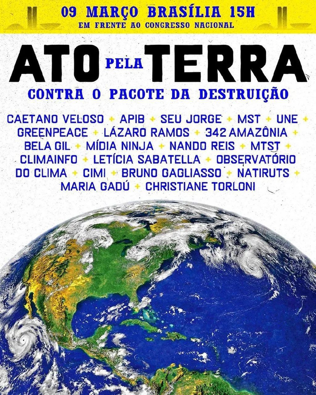 #SOSMeioAmbiente Caetano Veloso: Convocação Geral Para o Ato Pela Terra